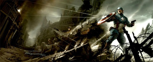 premi  re photo de captain america