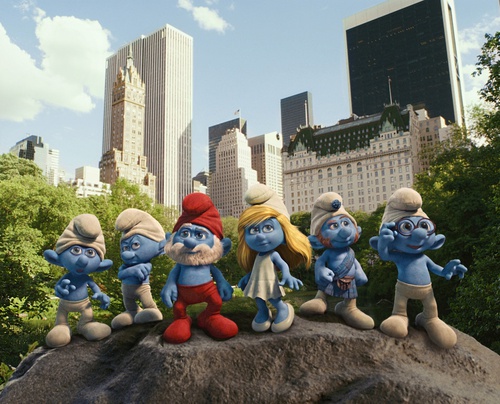 les schtroumpfs dans central park