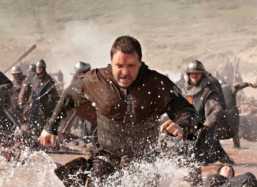 Russell Crowe dans l'eau