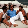 Gad Elmaleh et Manu Payet sur un yacht
