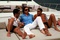 Gad Elmaleh et Manu Payet sur un yacht