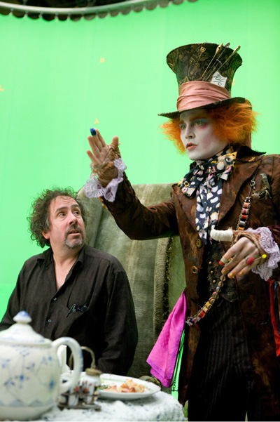 Alice Le chapelier et Tim Burton