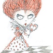 dessin reine de coeur