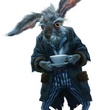 Lapin blanc Tim Burton