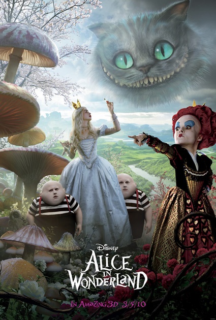 nouvelle affiche pour le film alice aux pays des merveilles