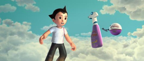 astro boy face a du nettoyant