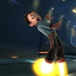 astro boy frolant le train