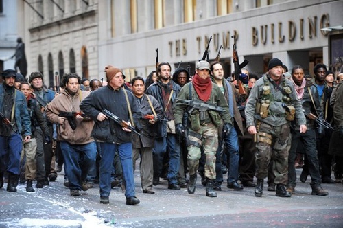 tournage de la rebellion pour Skyfall