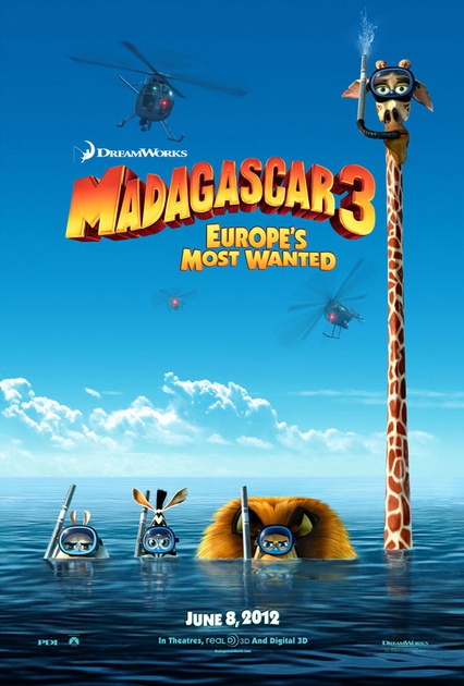 Affiche du film Madagascar : Bon baisers d'Europe 