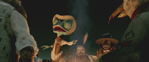 rango racontant une histoire