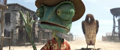 rango suivi par un aigle