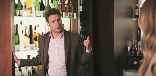seth rogen devant son bar