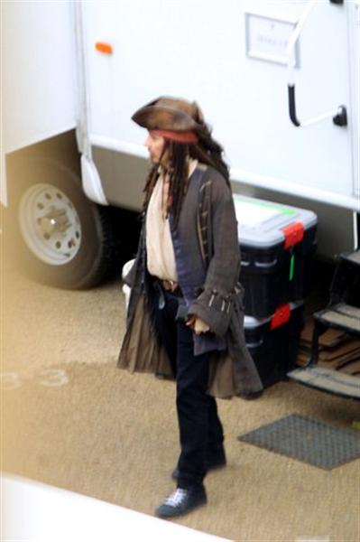 jack sparrow tournage pirates des caraibes 4
