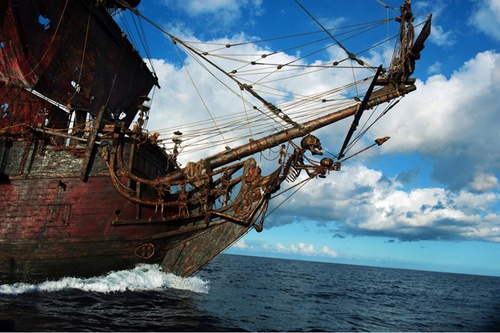 le devant du bateau