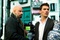 john travolta jonathan rhys meyers un vase a la main