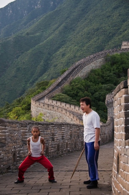 Jaden Smith et Jackie Chan sur la Muraille