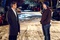 george clooney a gauche