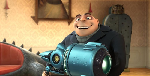 gru et un gros pistolet