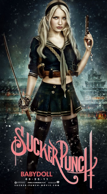 affiche teaser babydoll sucker punch 