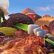 un paysage de nourriture