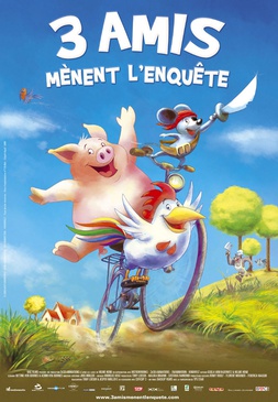 Affiche du film 3 amis mènent l'enquête