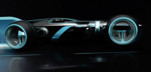 une voiture du film tron l h  ritage