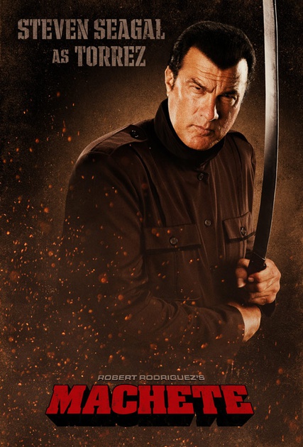 affiche promotionnelle du film machete steven seagal