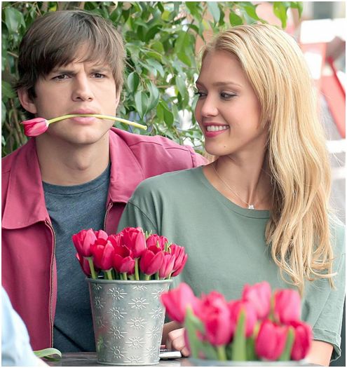 ashton kutcher et jessica alba valentine's day