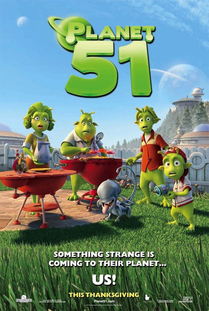 Affiche USA du film Planète 51