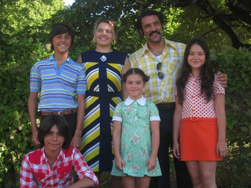 sophie guillemin et jean pierre martins entour  s de leurs enfants