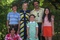 sophie guillemin et jean pierre martins entour  s de leurs enfants