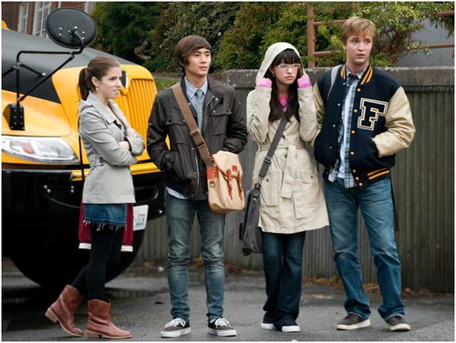 anna kendrick   justin chon   christian serratos   michael welch
