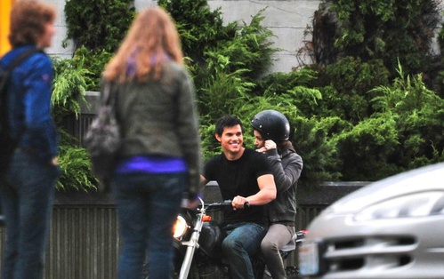 photo tournage kristen stewart taylor lautner