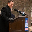 Matt Damon en train de prononcer un discours