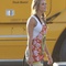 Rosie Huntington Whiteley sur le tournage - Transformers 3 : La face cachée de la lune 