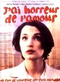 J'ai horreur de l'amour