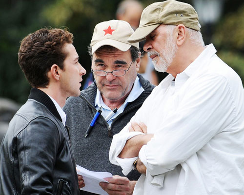 shia labeouf oliver stone frank langella