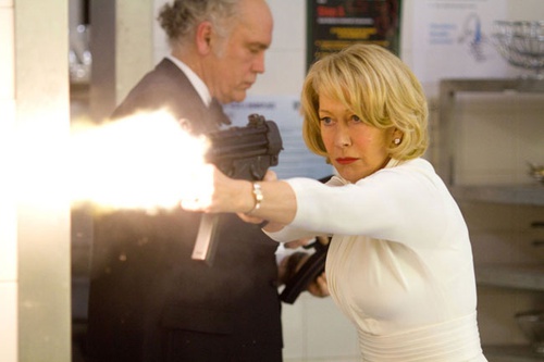 helen mirren faisant feu