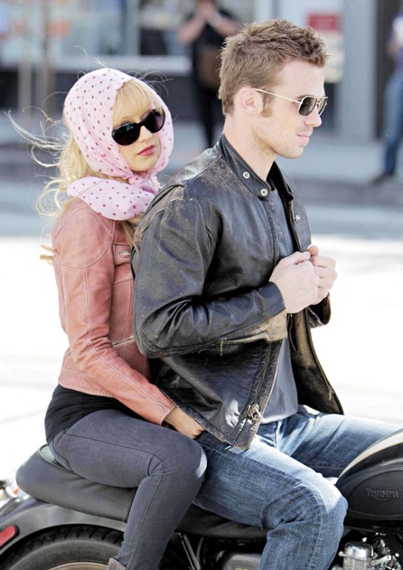 christina aguilera cam gigandet a moto