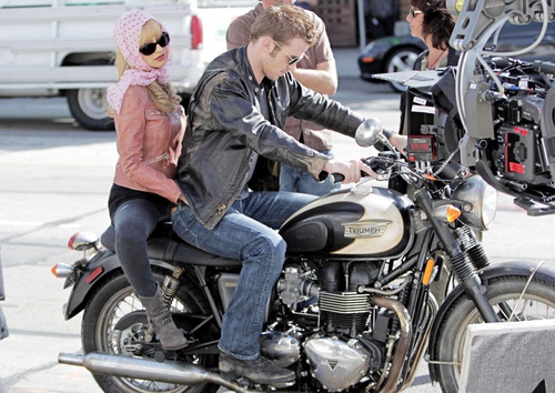 tournage du film burlesque christina aguilera cam gigandet