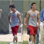 Taylor Lautner : tournage de Valentine's day