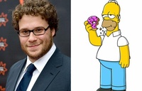 Seth Rogen et Homer Simpson...