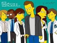 Wallace, Gromit et Dr. House dans les Simpsons