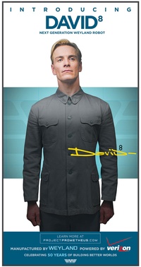 Prometheus, publicité pour l'androïde David 8 (Michael Fassbender)