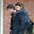 Knight of cups : Christian Bale, Imogen Poots et Cate Blanchett on the set