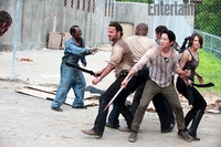 The Walking Dead : Maggie, T-Dog, Glenn et Daryl en photo !