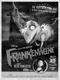 Frankenweenie : bande-annonce et affiche old school !