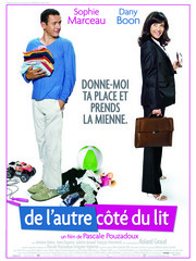 De l'autre côté du lit avec Dany Boon et Sophie Marceau, l'affiche